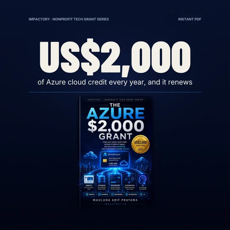 Azure Nonprofit Grant, tampilan 1 dari 6