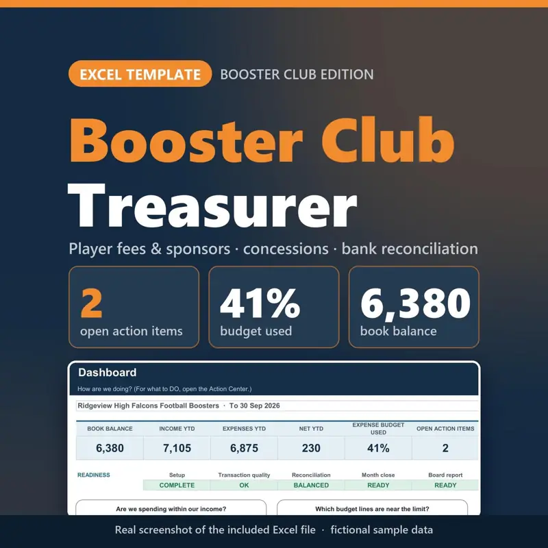 Booster Club Treasurer, tampilan 1 dari 6