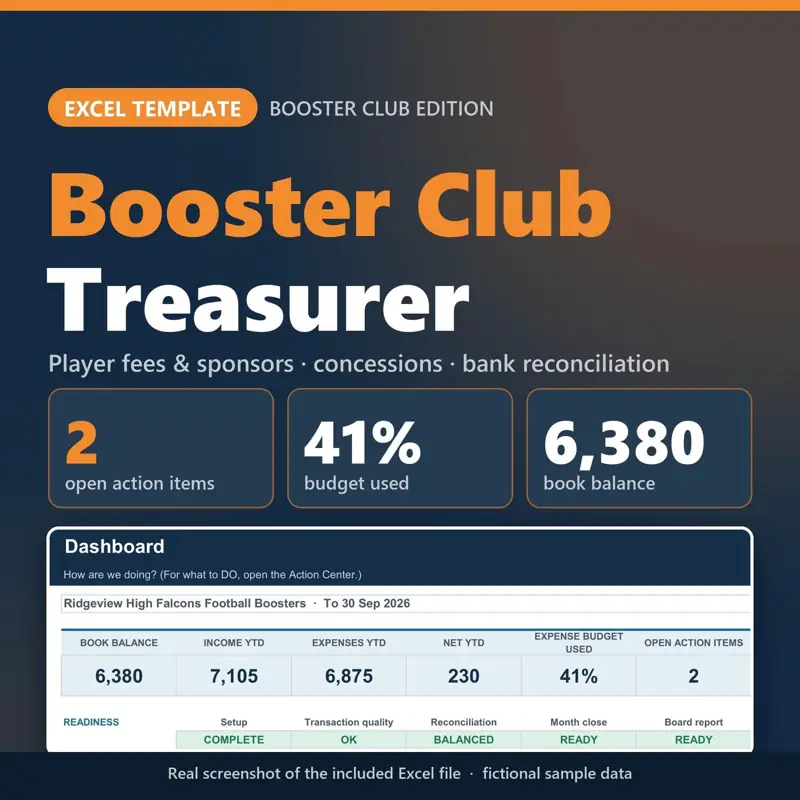 Booster Club Treasurer, tampilan 2 dari 6