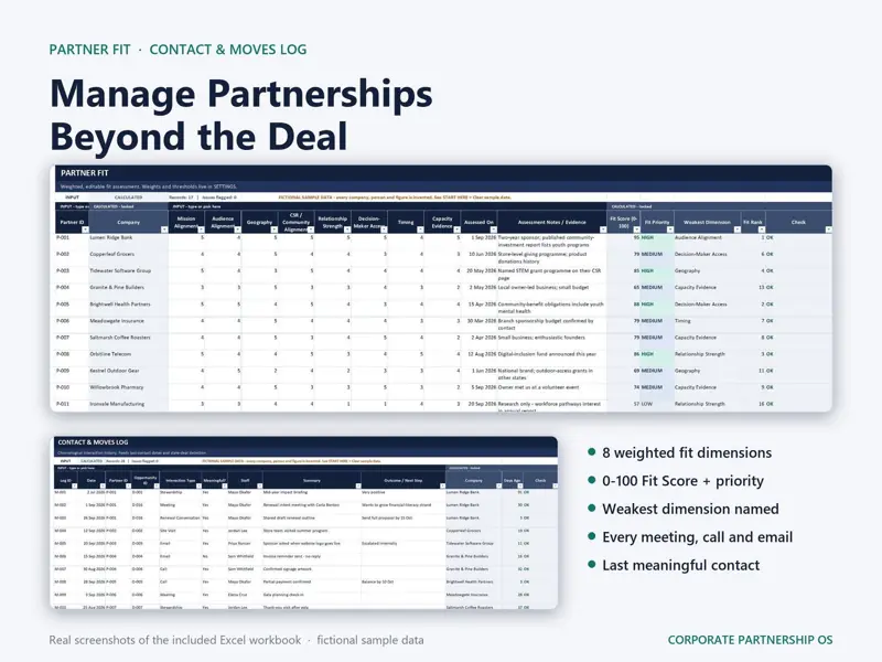 Corporate Sponsorship Tracker, tampilan 6 dari 6