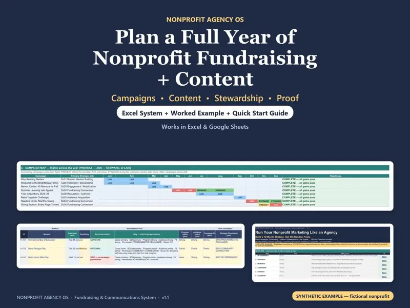 Kalender Fundraising dan Komunikasi, tampilan 3 dari 6