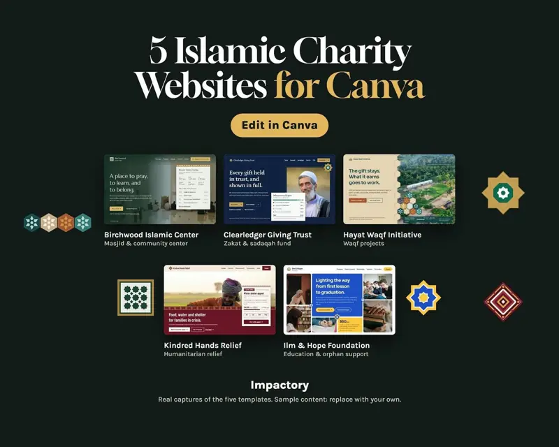 Website Masjid, Zakat, dan Wakaf, tampilan 2 dari 6