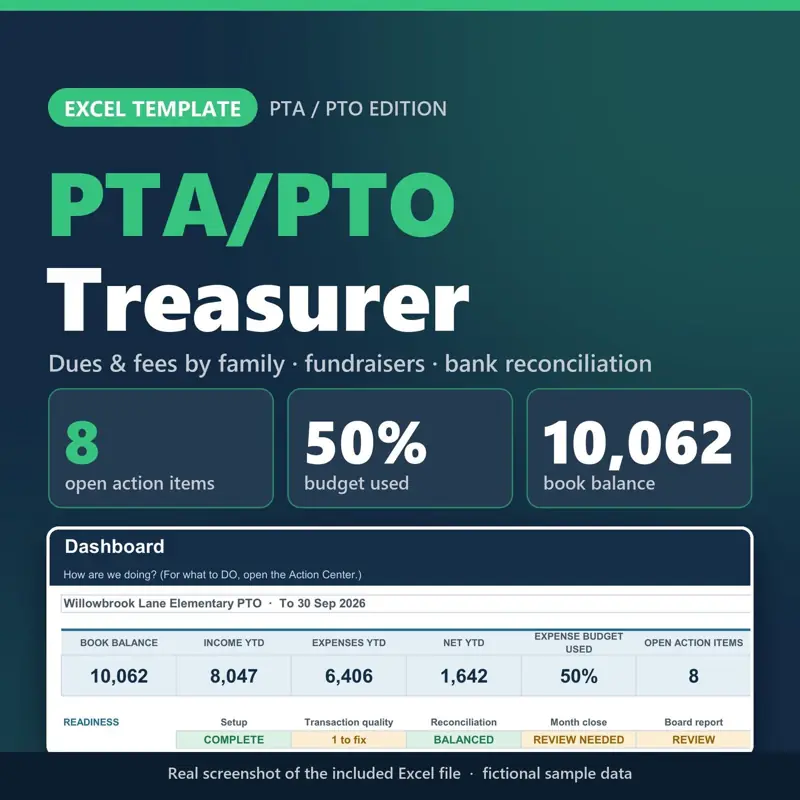 Bendahara PTA dan PTO, tampilan 2 dari 6